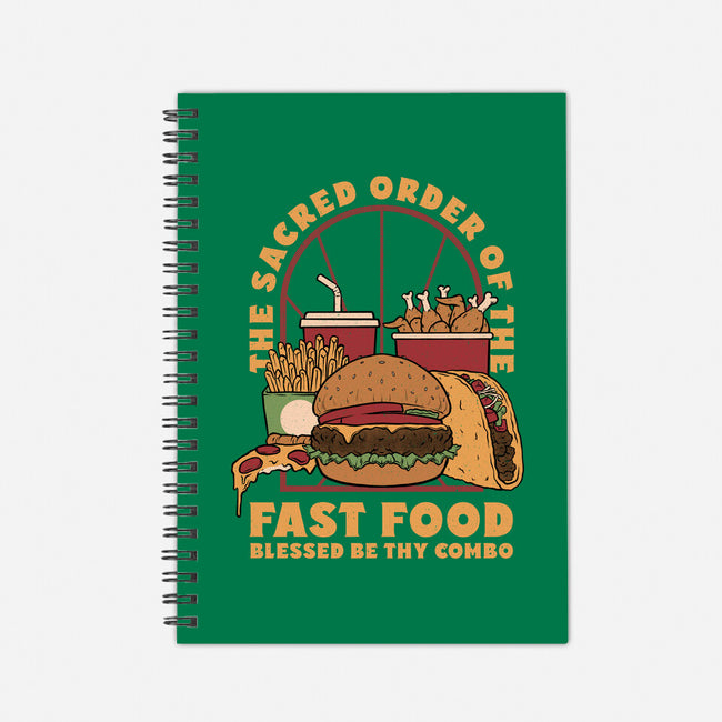 Sacred Order Of Fast Food-None-Dot Grid-Notebook-Studio Mootant