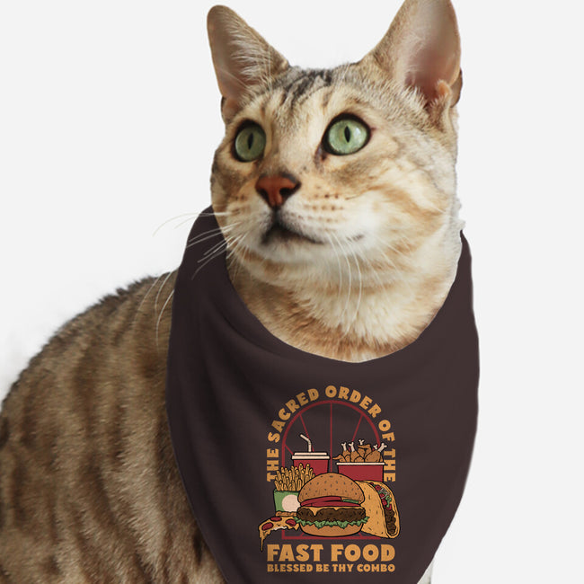 Sacred Order Of Fast Food-Cat-Bandana-Pet Collar-Studio Mootant
