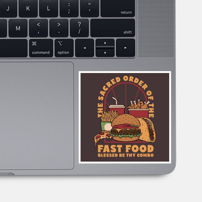 Sacred Order Of Fast Food-None-Glossy-Sticker-Studio Mootant