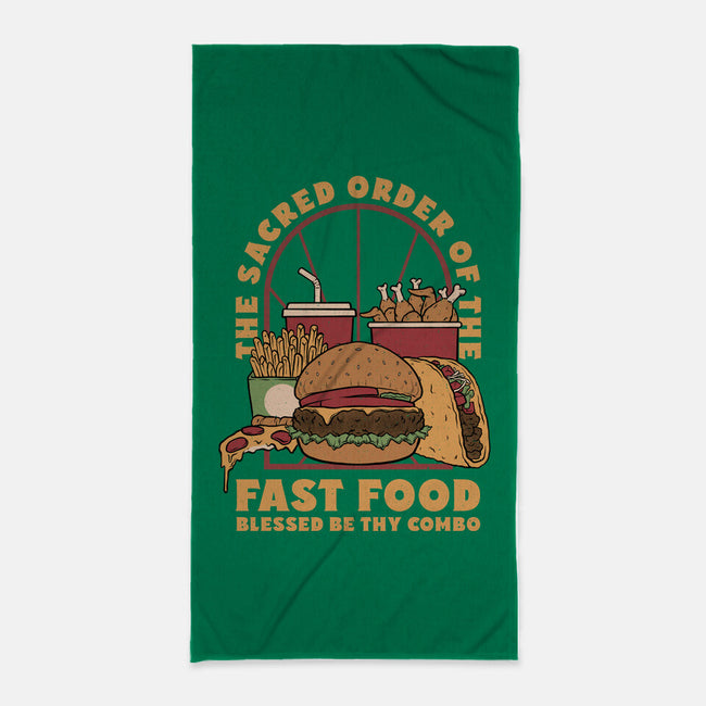 Sacred Order Of Fast Food-None-Beach-Towel-Studio Mootant