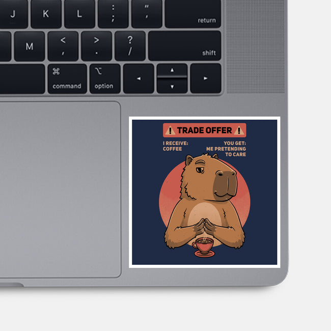 Capybara Coffee Trade-None-Glossy-Sticker-Studio Mootant