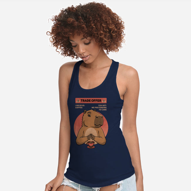 Capybara Coffee Trade-Womens-Racerback-Tank-Studio Mootant