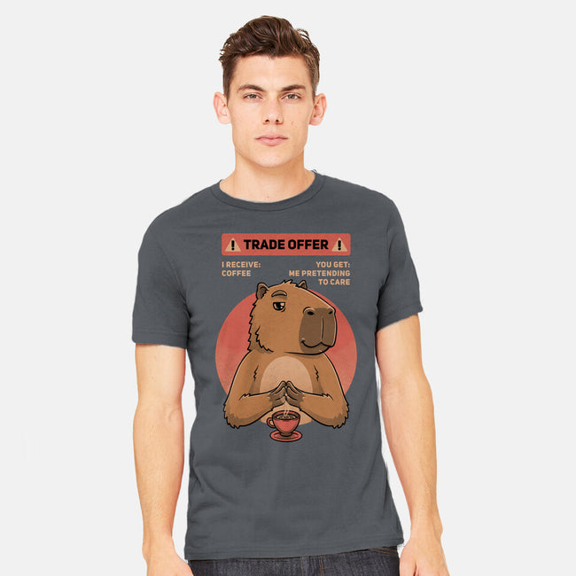 Capybara Coffee Trade-Mens-Heavyweight-Tee-Studio Mootant