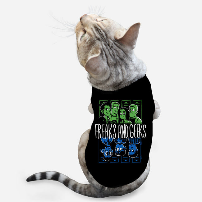 Freaks And Geeks-Cat-Basic-Pet Tank-estudiofitas