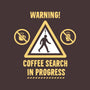 Warning Coffee Search-None-Glossy-Sticker-rocketman_art