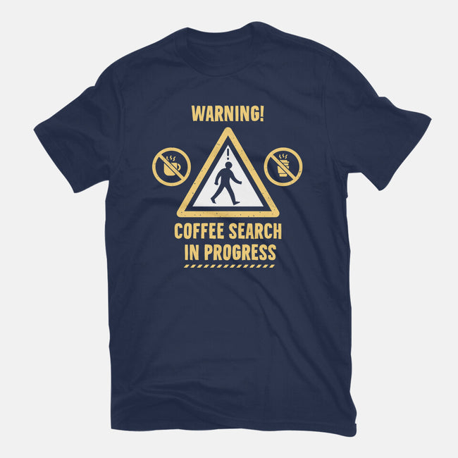 Warning Coffee Search-Unisex-Basic-Tee-rocketman_art