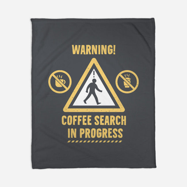 Warning Coffee Search-None-Fleece-Blanket-rocketman_art