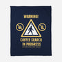 Warning Coffee Search-None-Fleece-Blanket-rocketman_art