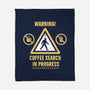 Warning Coffee Search-None-Fleece-Blanket-rocketman_art