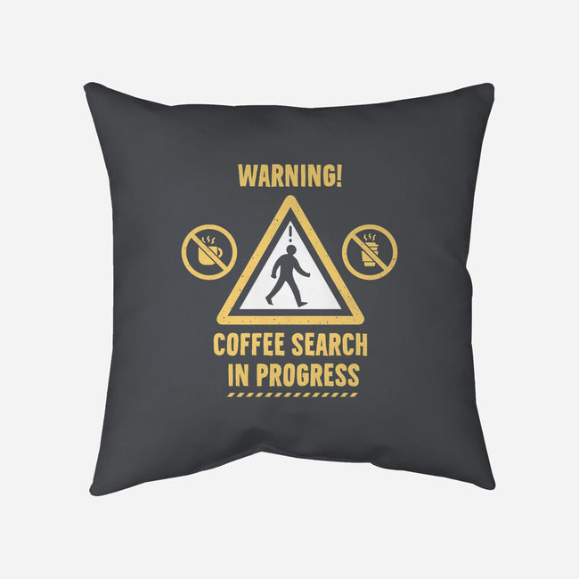 Warning Coffee Search-None-Removable Cover w Insert-Throw Pillow-rocketman_art