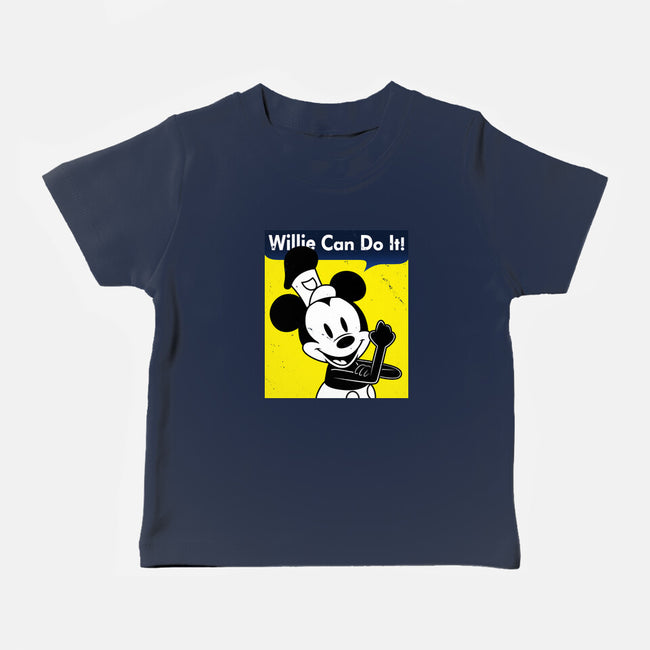 Willie Can Do It-Baby-Basic-Tee-Boggs Nicolas
