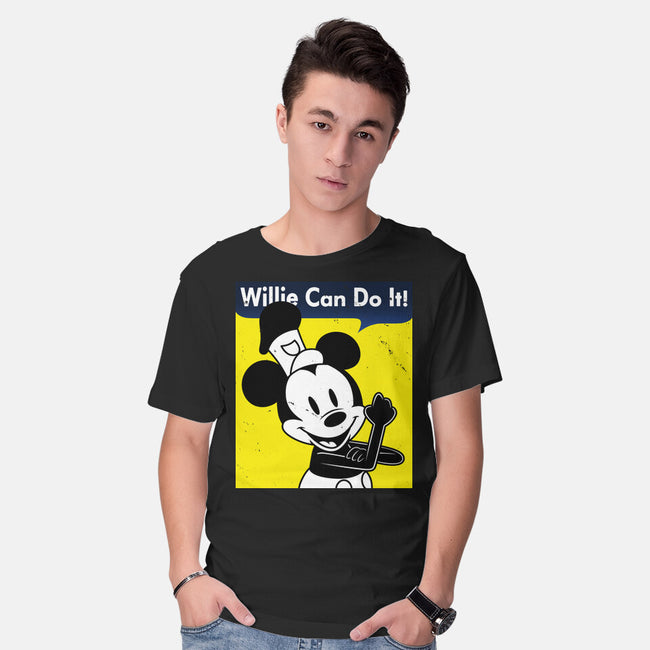 Willie Can Do It-Mens-Basic-Tee-Boggs Nicolas