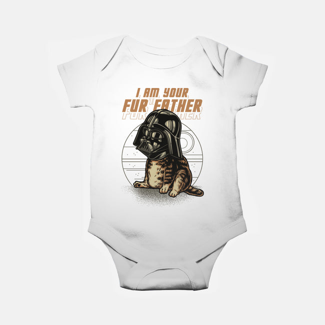 Your Fur Father-Baby-Basic-Onesie-gorillafamstudio