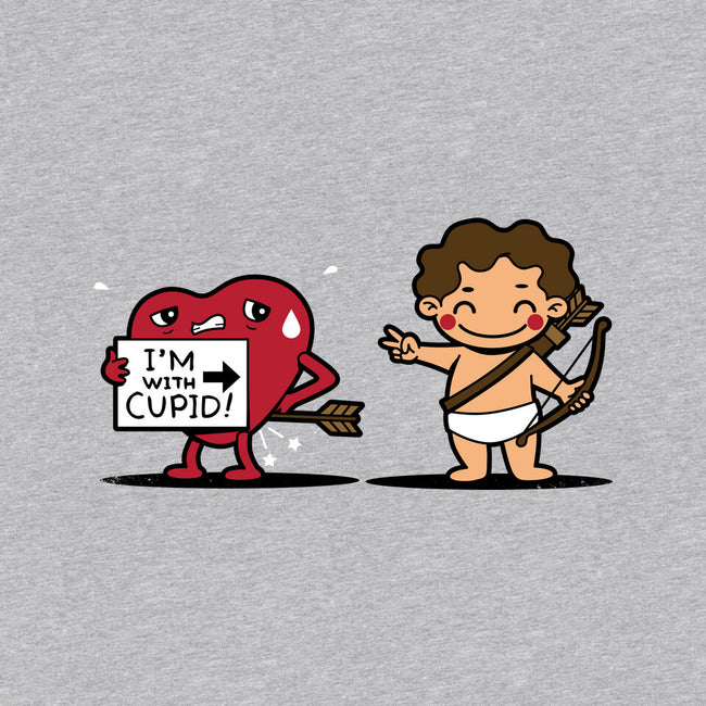 I'm With Cupid-Womens-Basic-Tee-Boggs Nicolas