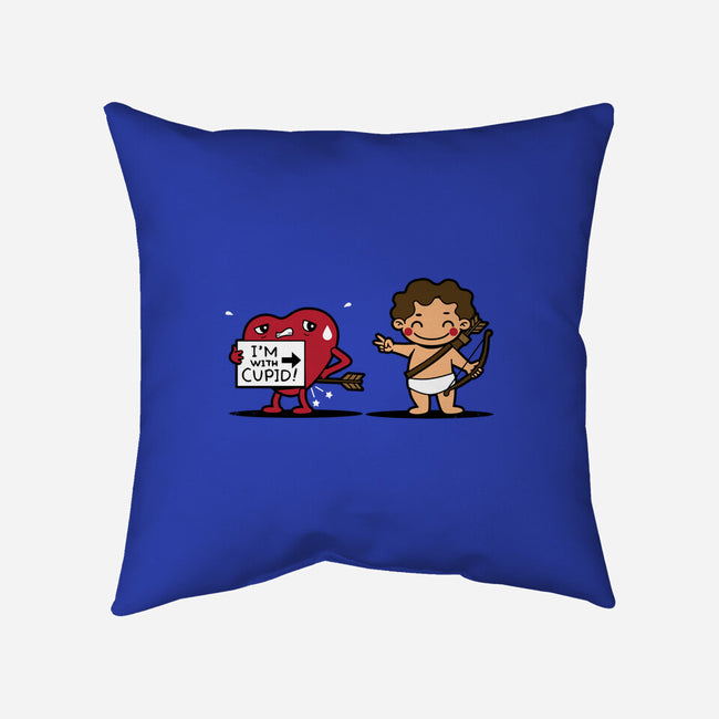 I'm With Cupid-None-Removable Cover w Insert-Throw Pillow-Boggs Nicolas
