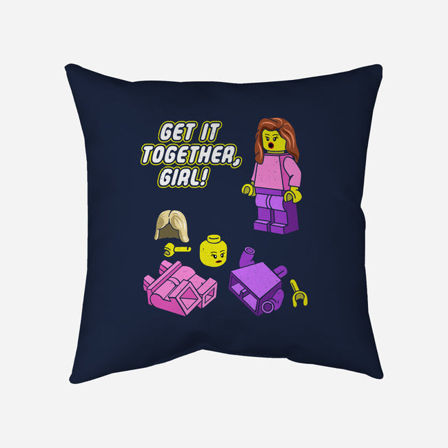 Get It Together Girl-None-Removable Cover-Throw Pillow-dwarmuth
