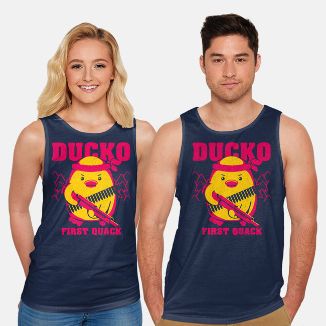 Ducko First Quack-Unisex-Basic-Tank-estudiofitas