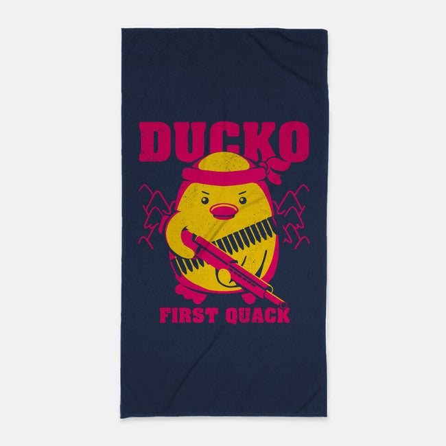 Ducko First Quack-None-Beach-Towel-estudiofitas
