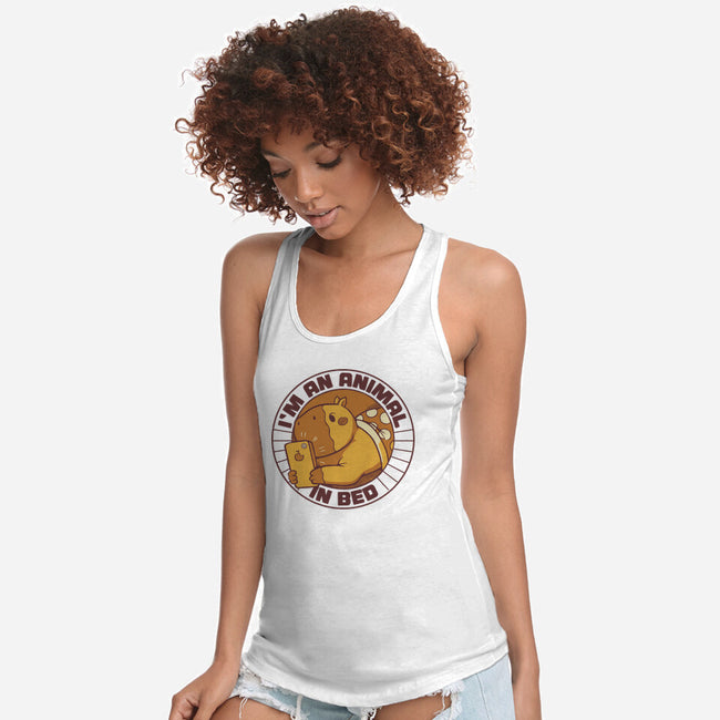 I'm An Animal In Bed-Womens-Racerback-Tank-tobefonseca