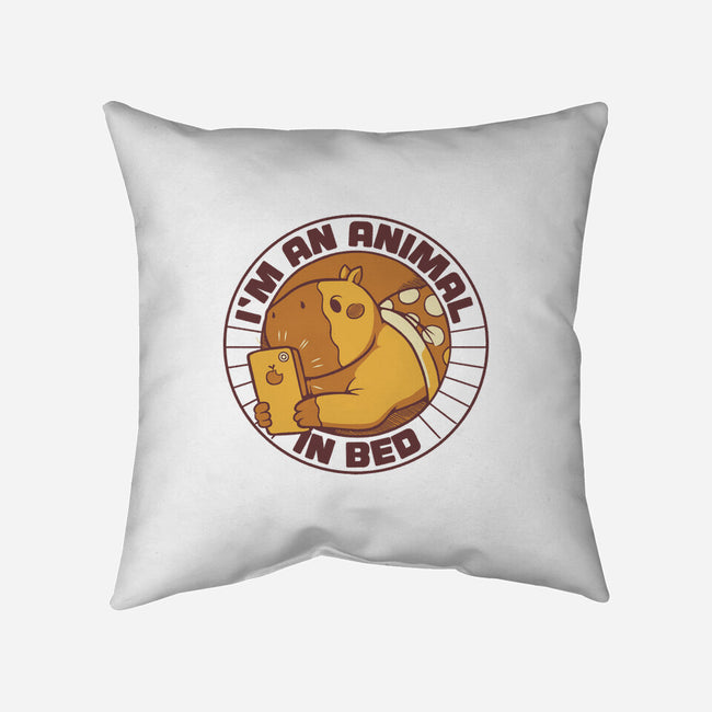 I'm An Animal In Bed-None-Removable Cover-Throw Pillow-tobefonseca