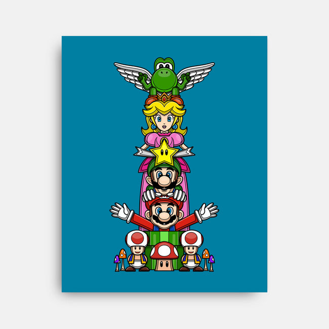 Totem Of Heroes-None-Stretched-Canvas-drbutler