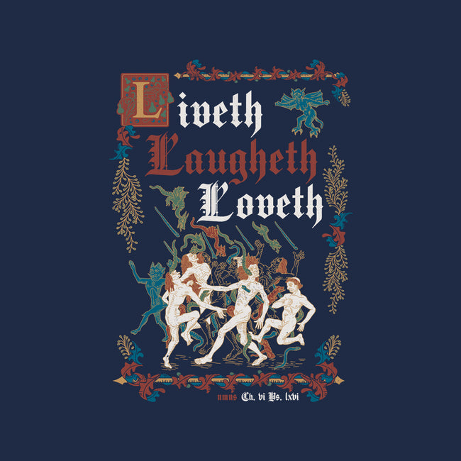 Live Laugh Love Medieval Style-Unisex-Zip-Up-Sweatshirt-Nemons