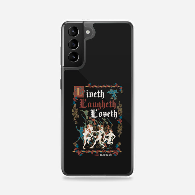 Live Laugh Love Medieval Style-Samsung-Snap-Phone Case-Nemons