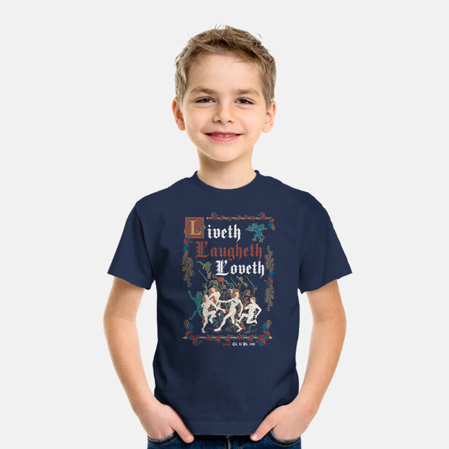 Live Laugh Love Medieval Style-Youth-Basic-Tee-Nemons