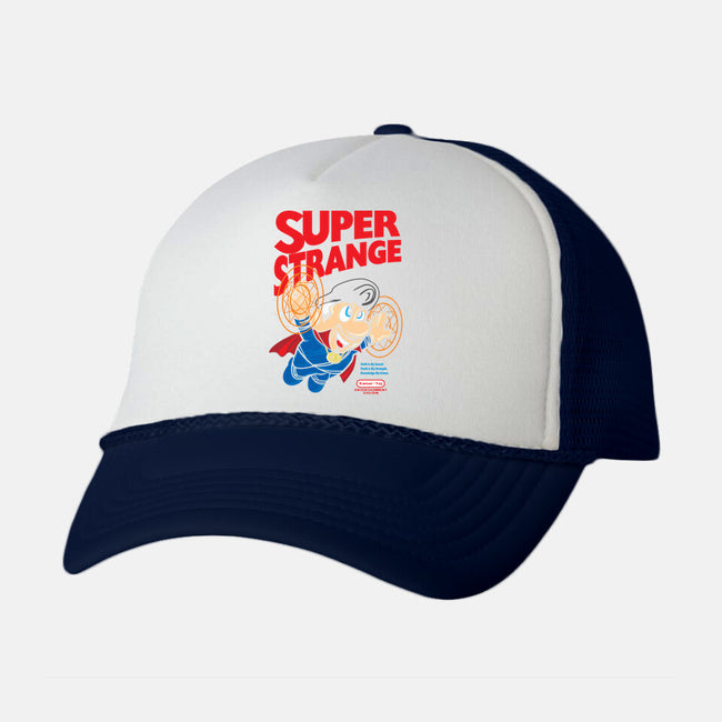 Super Strange-Unisex-Trucker-Hat-arace