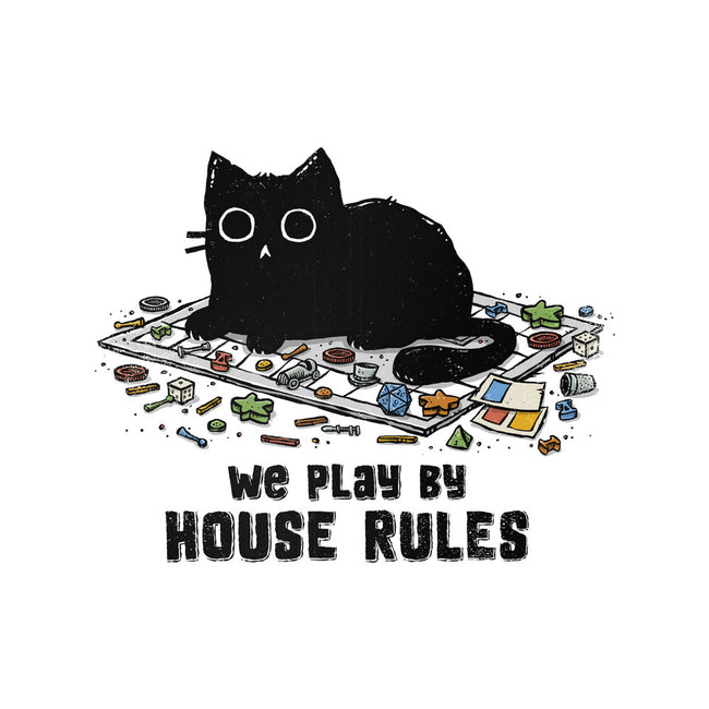 We Play By House Rules-Cat-Basic-Pet Tank-kg07