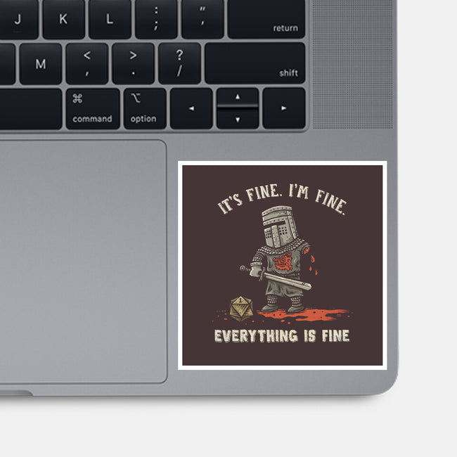 Everything Tis Fine-None-Glossy-Sticker-kg07