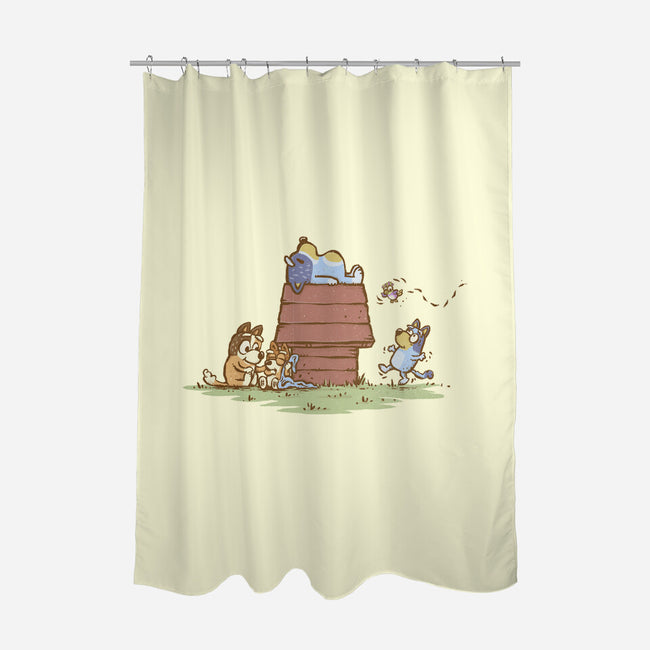 The Lazy Heeler-None-Polyester-Shower Curtain-kg07