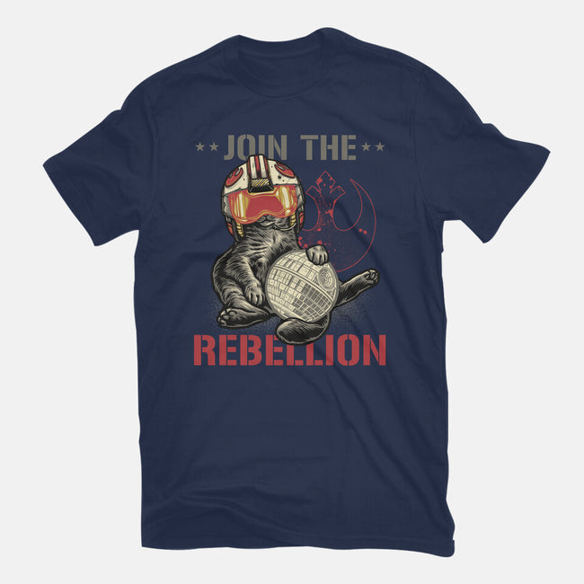 Join The Cat Rebellion-Youth-Basic-Tee-gorillafamstudio