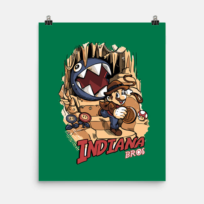 Indiana Bros-None-Matte-Poster-Planet of Tees