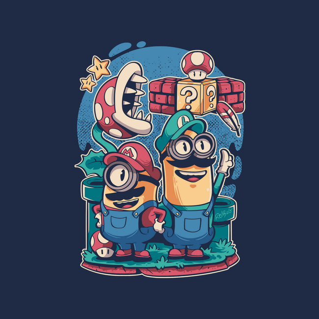 The Super Minion Bros-None-Polyester-Shower Curtain-Planet of Tees