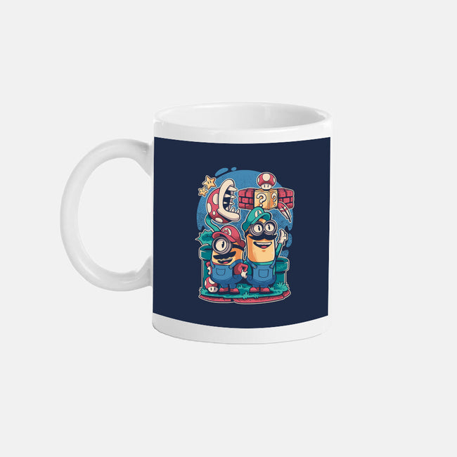 The Super Minion Bros-None-Mug-Drinkware-Planet of Tees