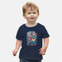 The Super Minion Bros-Baby-Basic-Tee-Planet of Tees