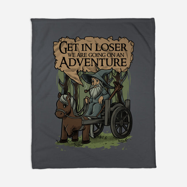 Medieval Wizard Adventure-None-Fleece-Blanket-Studio Mootant