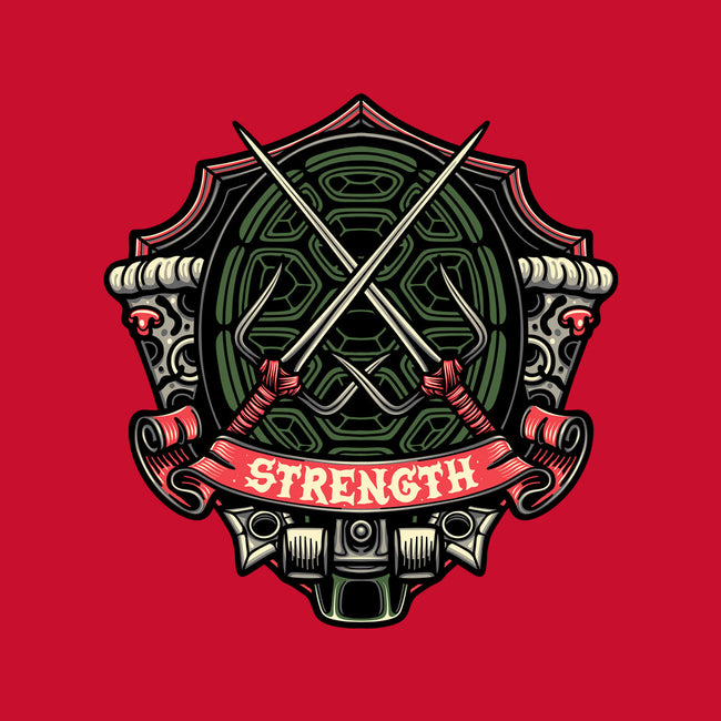 Red Ninja Strength-Youth-Pullover-Sweatshirt-gorillafamstudio