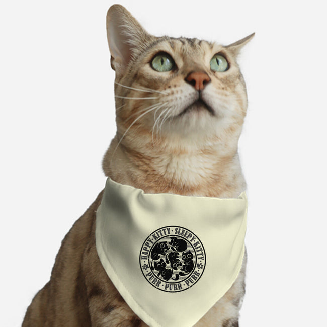Happy Kitty Sleepy Kitty-Cat-Adjustable-Pet Collar-erion_designs