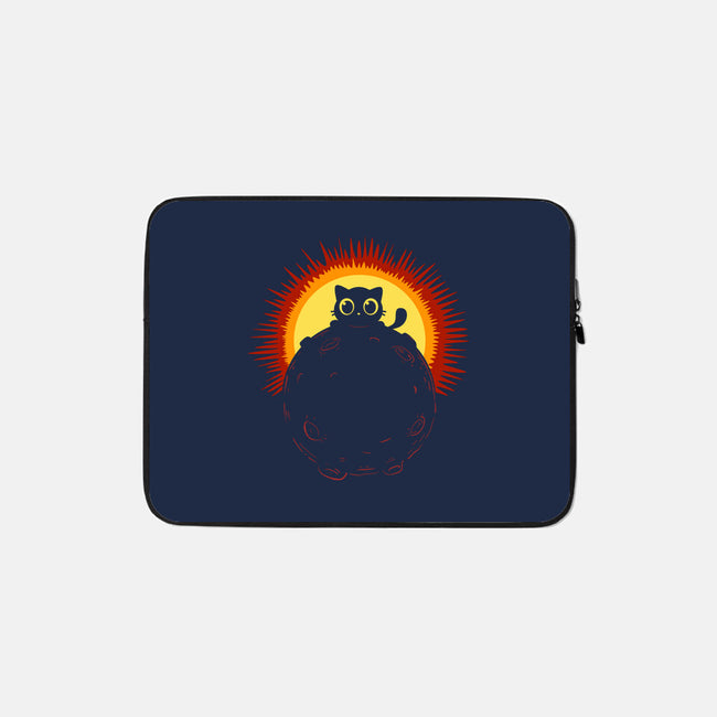 Kitty Eclipse-None-Zippered-Laptop Sleeve-erion_designs