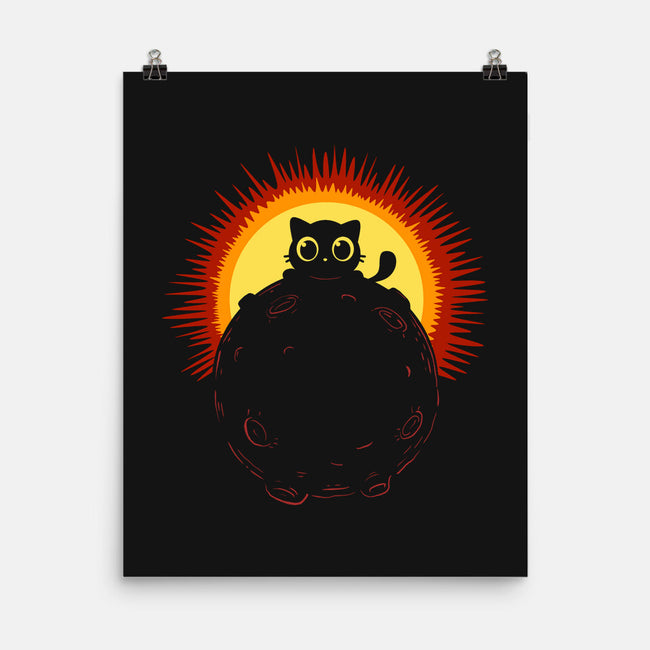 Kitty Eclipse-None-Matte-Poster-erion_designs
