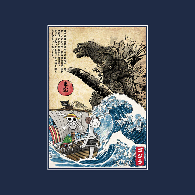 Straw Hat Pirates Meet Godzilla-None-Matte-Poster-DrMonekers