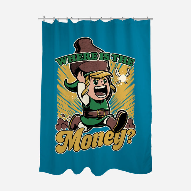 Game Elf Money-None-Polyester-Shower Curtain-Studio Mootant