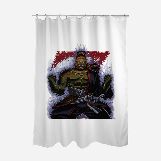 Demon King-None-Polyester-Shower Curtain-rmatix