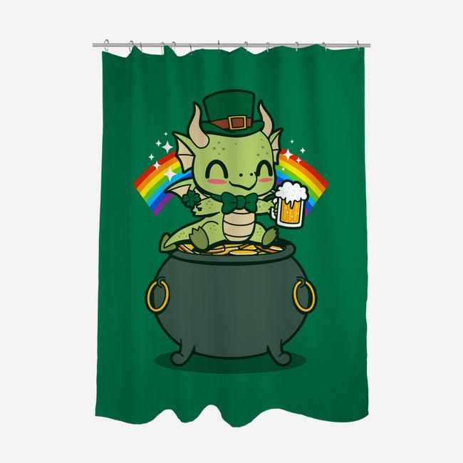 Lucky Irish Dragon-None-Polyester-Shower Curtain-Boggs Nicolas