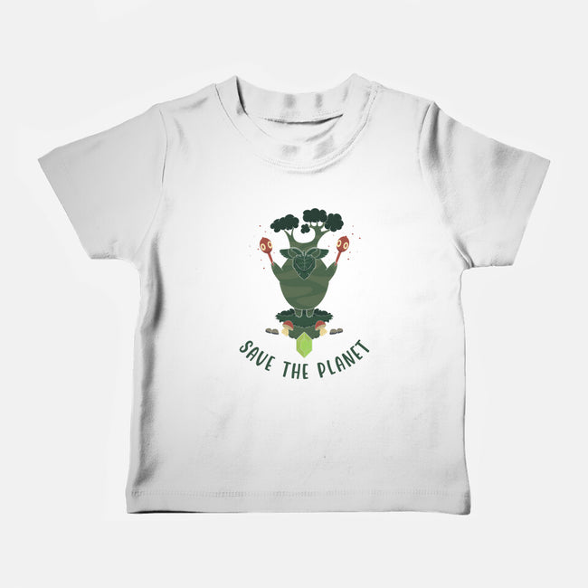 Save The Planet Kingdom-Baby-Basic-Tee-OnlyColorsDesigns