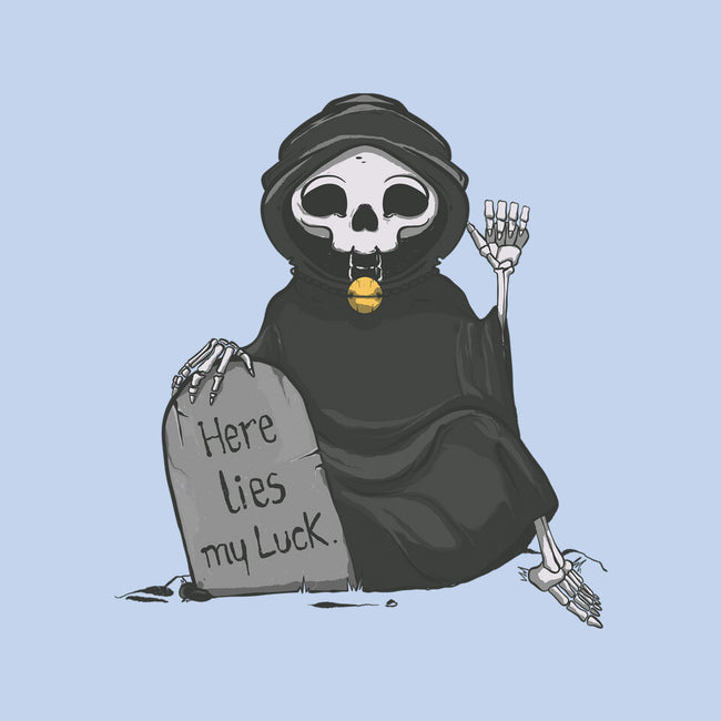 Here Lies My Luck-Unisex-Basic-Tee-OnlyColorsDesigns