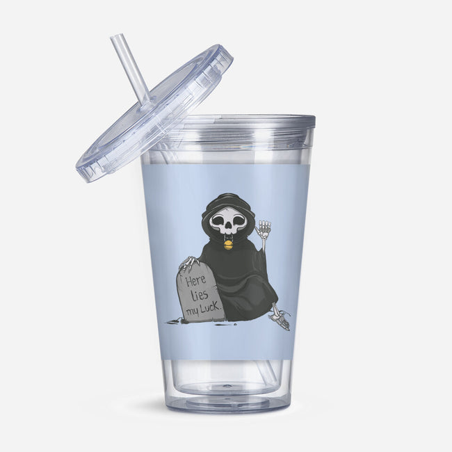 Here Lies My Luck-None-Acrylic Tumbler-Drinkware-OnlyColorsDesigns