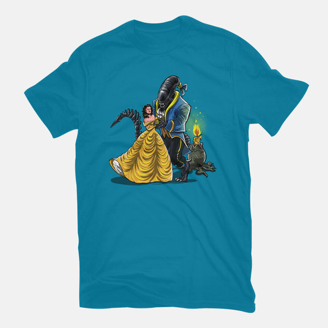 Beauty And The Alien-Mens-Basic-Tee-zascanauta